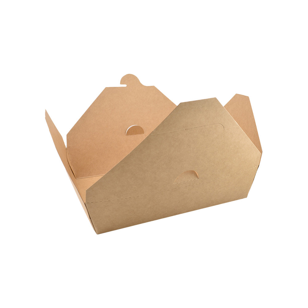 #1 26oz Kraft Togo Food Box 5.2x4.3x2.5" 450/cs Holca Commercials LTD