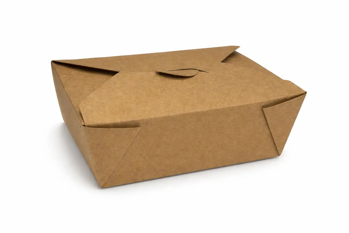Kraft Takeout Container – 6.75 × 5 × 2.5 in | 45 oz (300/Case) Holca Commercials LTD