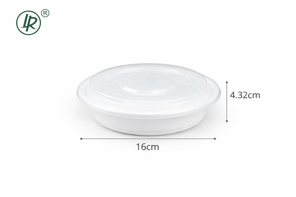 Y16-W -LR 16 oz White Round Food Container Holca Commercials LTD