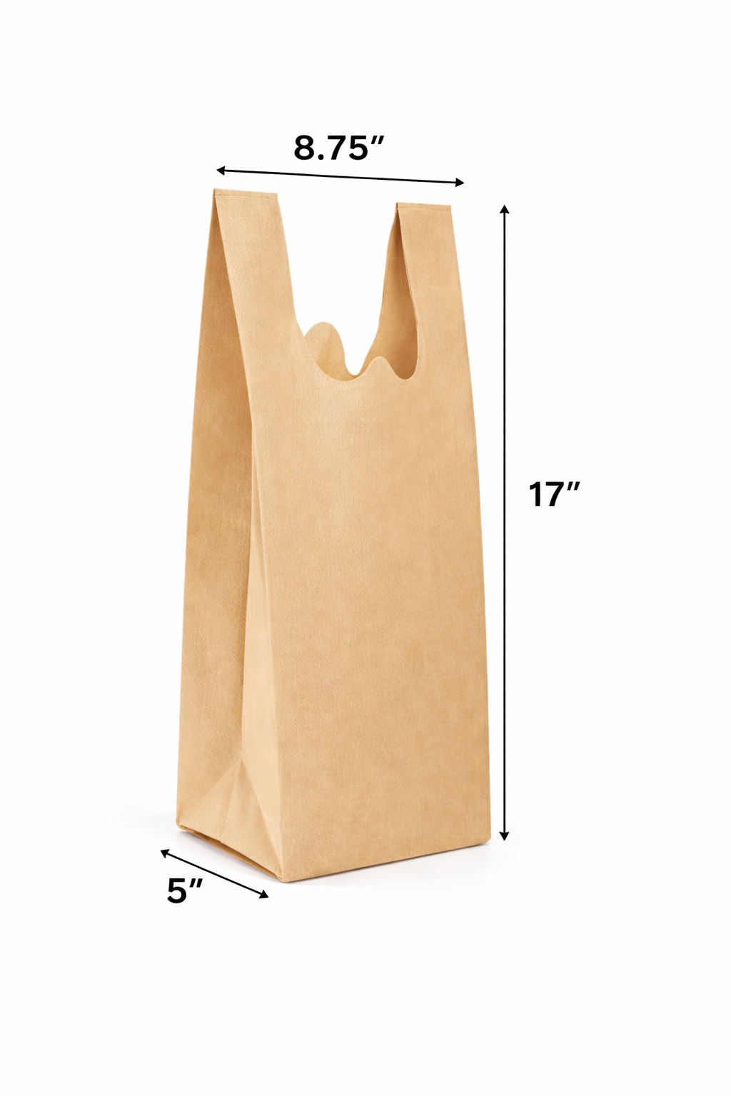 8โ Non-Woven T-Shirt Bag โ Small Size 500/CS Holca Commercials LTD