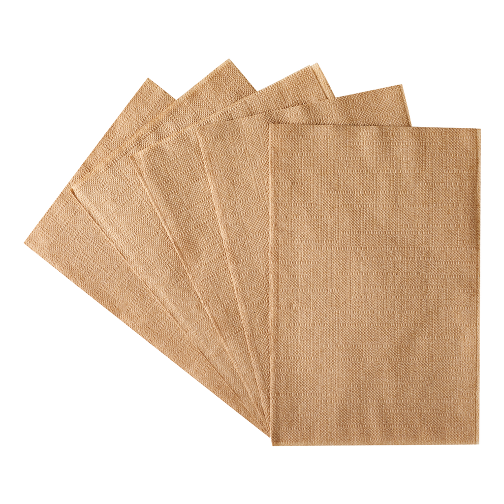 Mart6000- Interfold Express Napkin – 1-Ply, White & Brown, 6000pcs Holca Commercials LTD