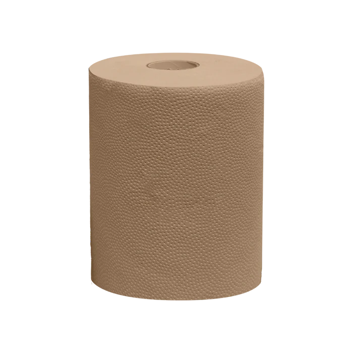 Kraft Paper Roll Hand Towels – 8" × 700' (6 Rolls/Case) Holca Commercials LTD
