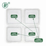 EP-73W LR 26 oz  3-Compartment Custom Printed Plastic Clamshell Container – (7.9 × 7.9 × 2.3") Holca Commercials LTD