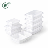 JF-58W -LR 58 oz White Rectangular Container Holca Commercials LTD