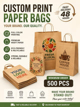 Custom Printed T-Shirt Style Non Woven Bag – 12” x 7” x 23” 500/Case