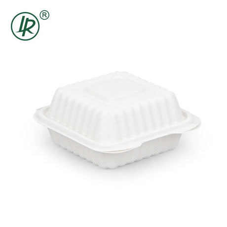LR 6” Square Plastic Clamshell Container – 150 Per Case Holca Commercials LTD