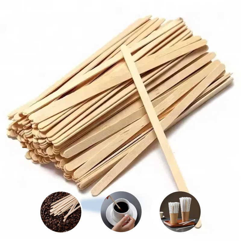 Eco-Friendly Birch Wooden Coffee Stirrers – Disposable Drink Sticks for Restaurants 1000/Cs Holca Commercials LTD