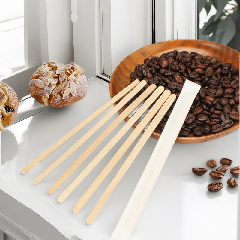 Eco-Friendly Birch Wooden Coffee Stirrers – Disposable Drink Sticks for Restaurants 1000/Cs Holca Commercials LTD