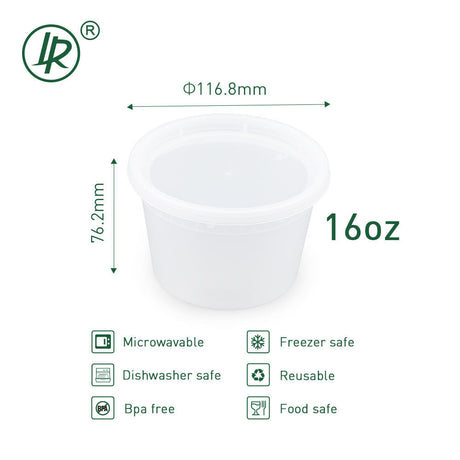 S-16 Round Deli Container Holca Commercials LTD