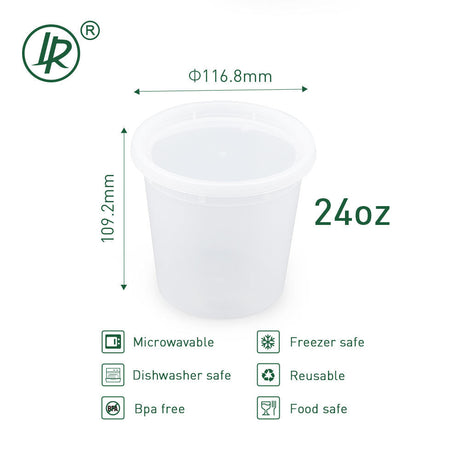 S-24 Round Deli Container Holca Commercials LTD