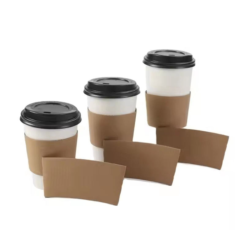 Kraft Coffee Cup Sleeves – Kpop-Inspired Corrugated Paper, 1000pcs/Case Holca Commercials LTD