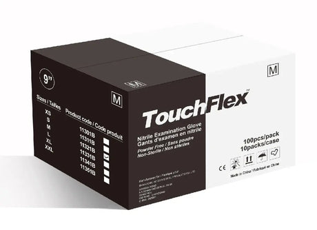 TouchFlex™ Black Nitrile Disposable Gloves Holca Commercials LTD