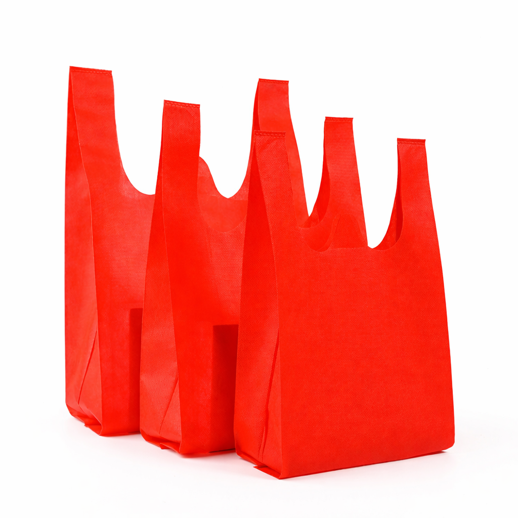 8” Non-Woven T-Shirt Bag – Small Size 500/CS Holca Commercials LTD