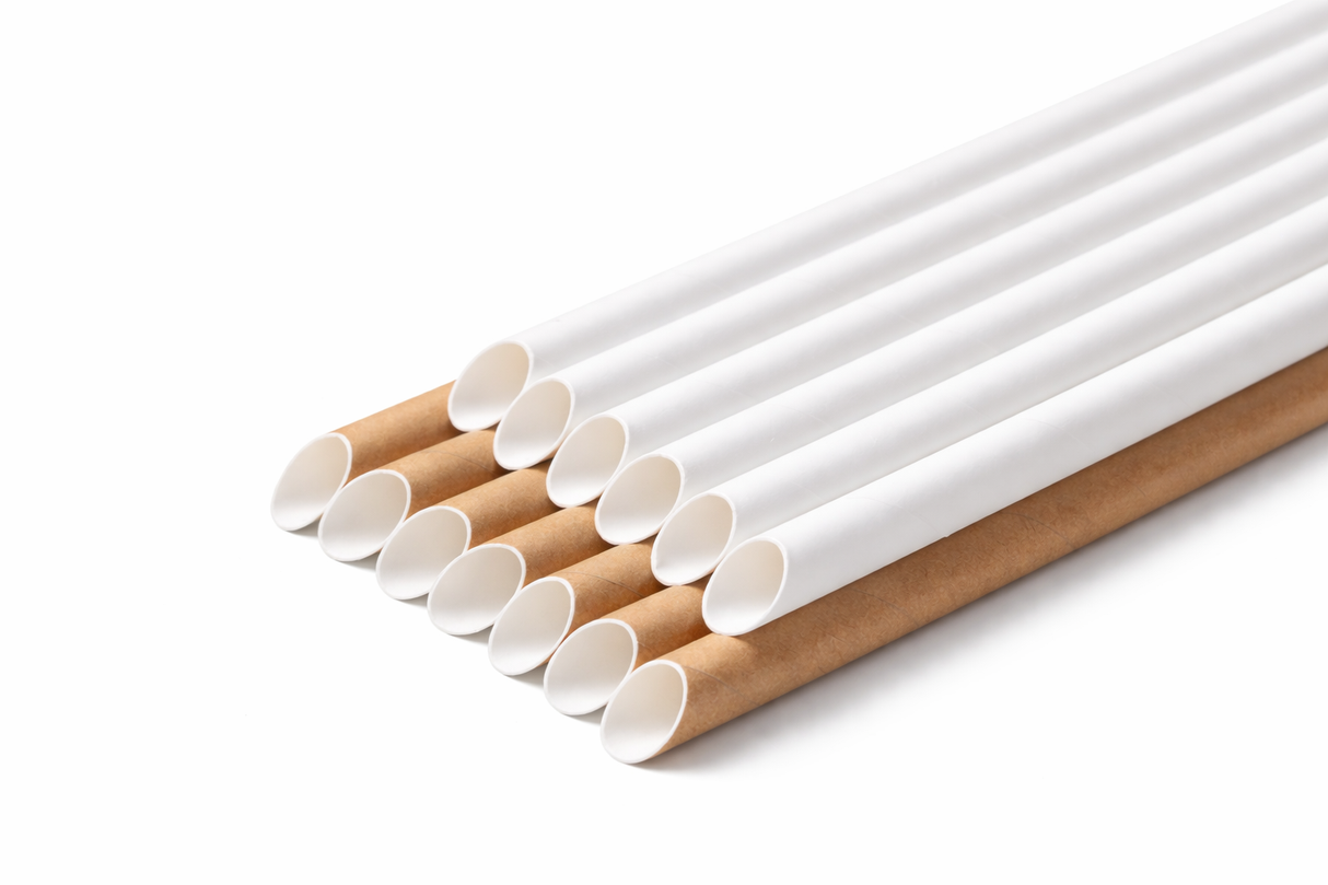 Paper Straws 12mm × 8.25" – 2000pcs/Case Holca Commercials LTD