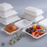 LR 6” Square Plastic Clamshell Container – 150 Per Case Holca Commercials LTD