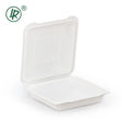 EP-81W LR 33 oz Custom Printed Large Square Plastic Clamshell Container – (8 × 8 × 2.7") Holca Commercials LTD