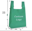 Custom Printed T-Shirt Style Plastic Bag – 12” x 7” x 23” 500/Case Holca Commercials LTD