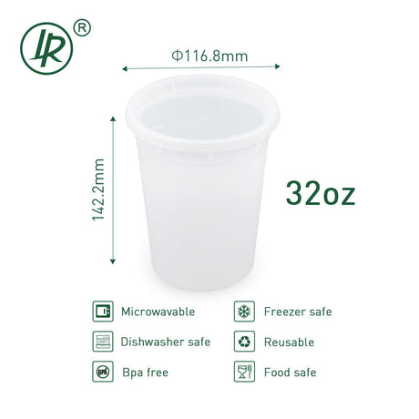 S-32 Round Deli Container Holca Commercials LTD